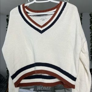 American Eagle Cream Knitted Sweater